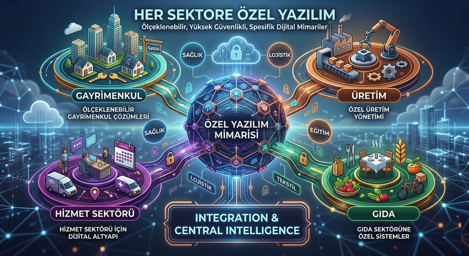 Her Sektöre Uygun Web Site ve Özel Yazılım Çözümleri
